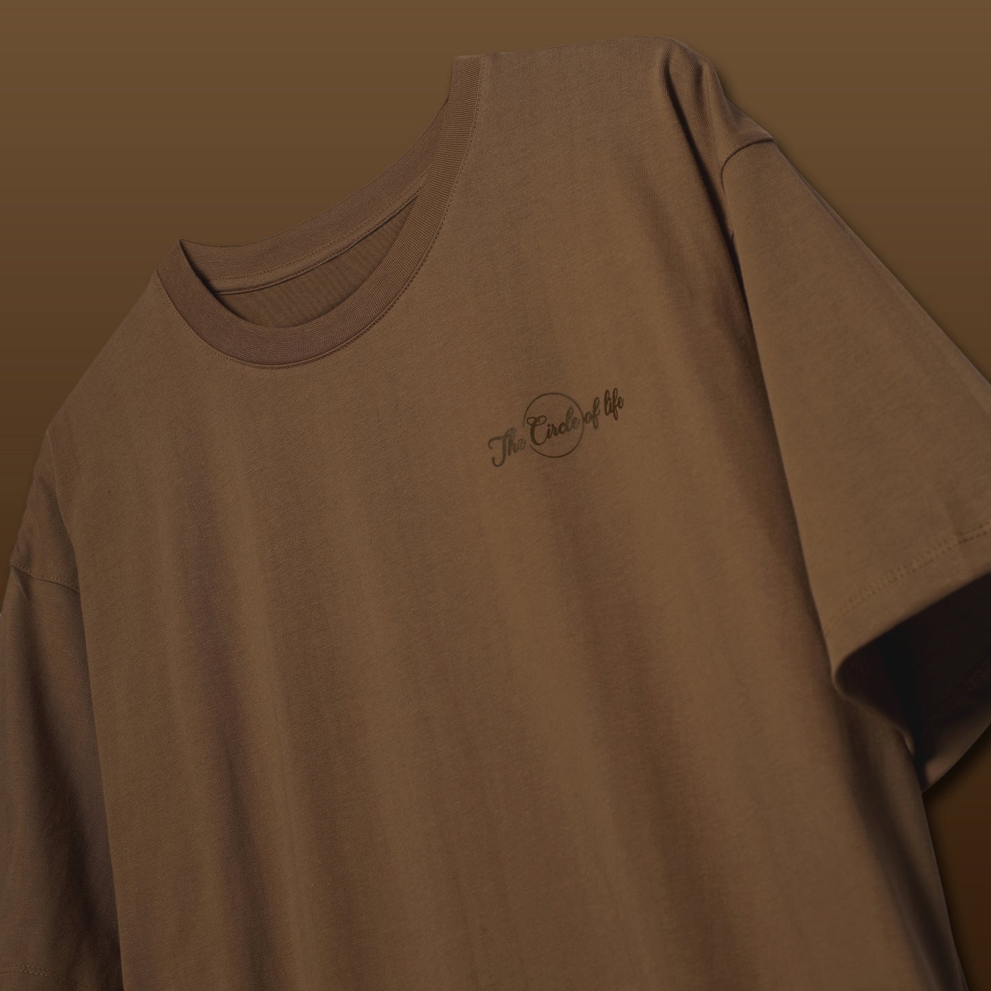 BROWN CIRCLE OF LIFE T-SHIRT