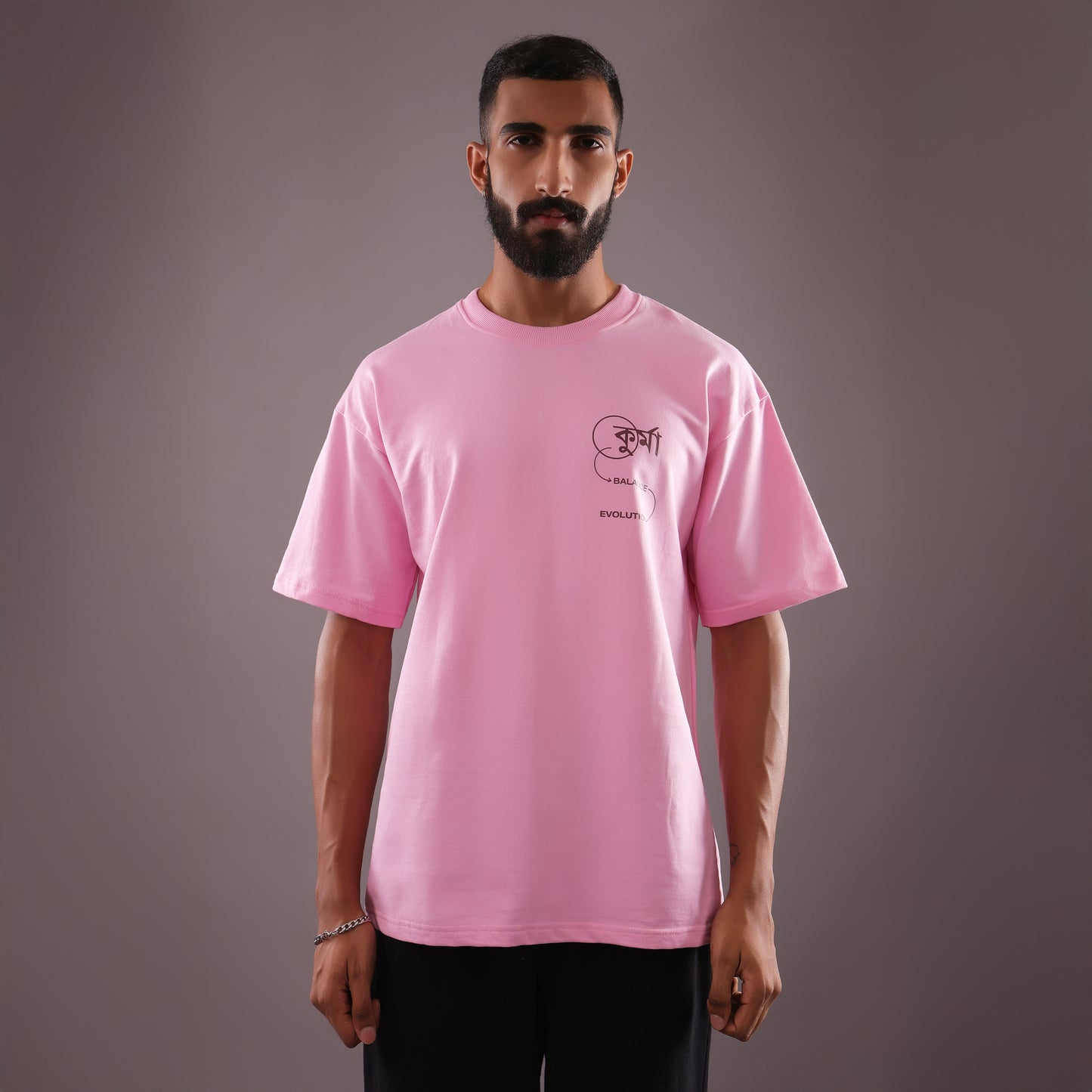 PASTEL PINK KURMA T-SHIRT