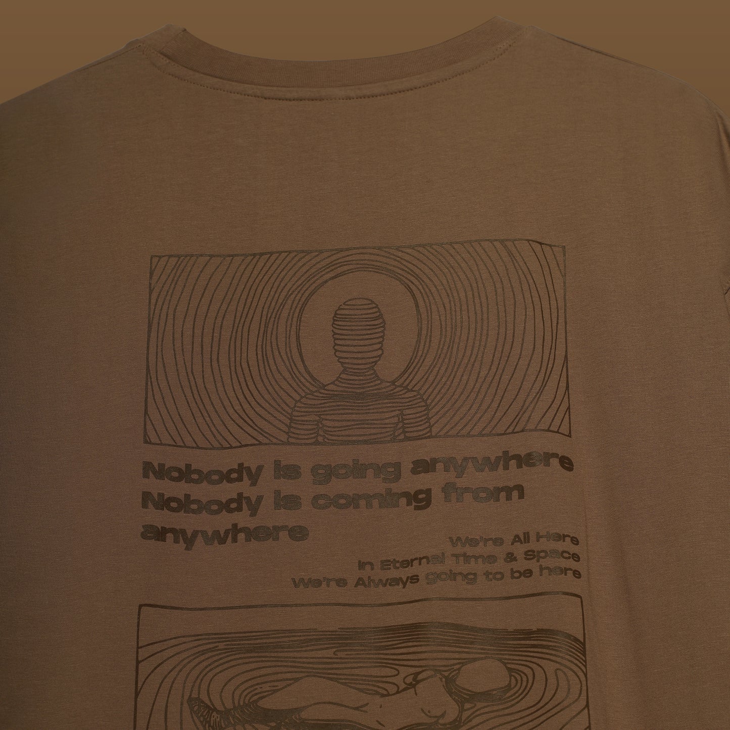 BROWN CIRCLE OF LIFE T-SHIRT