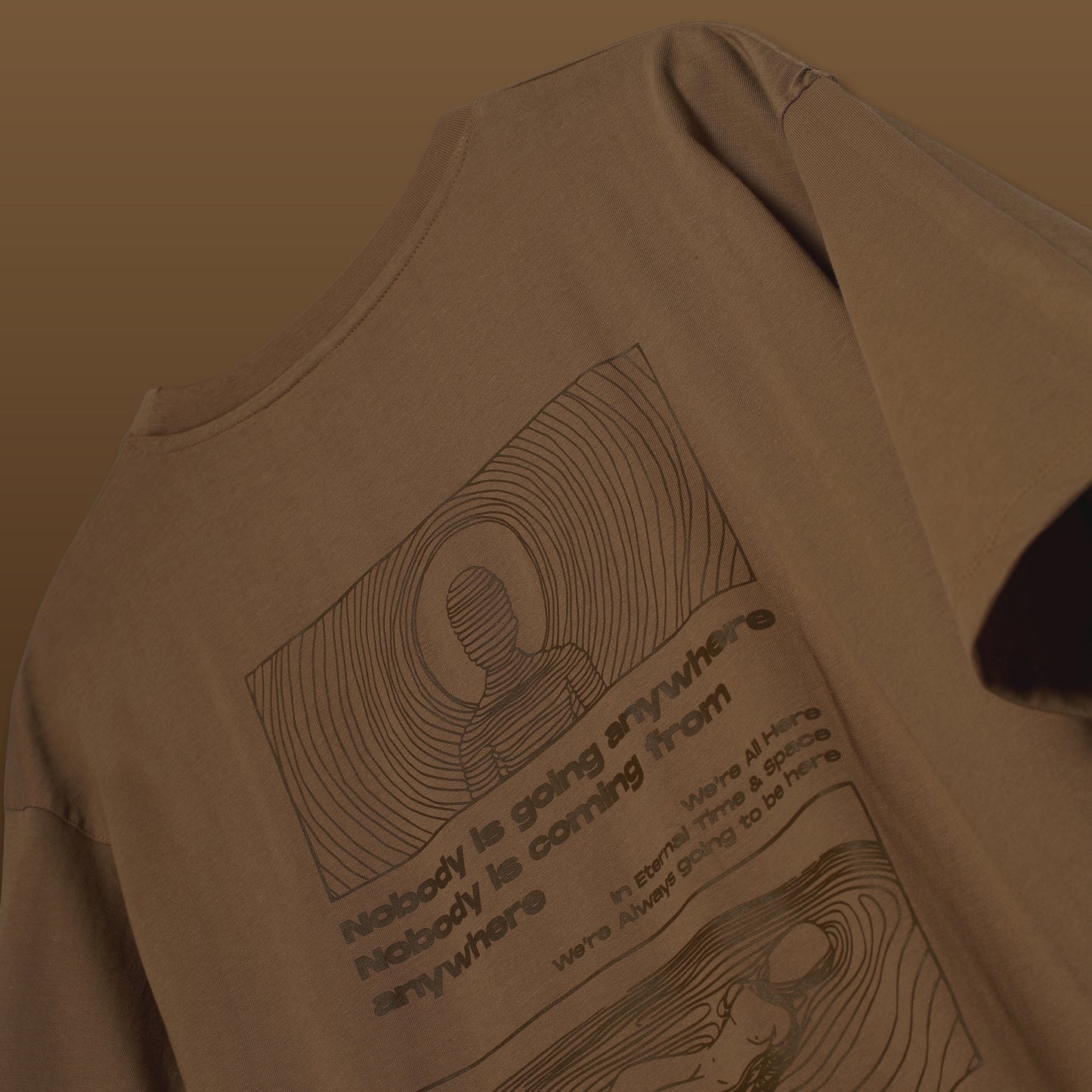 BROWN CIRCLE OF LIFE T-SHIRT