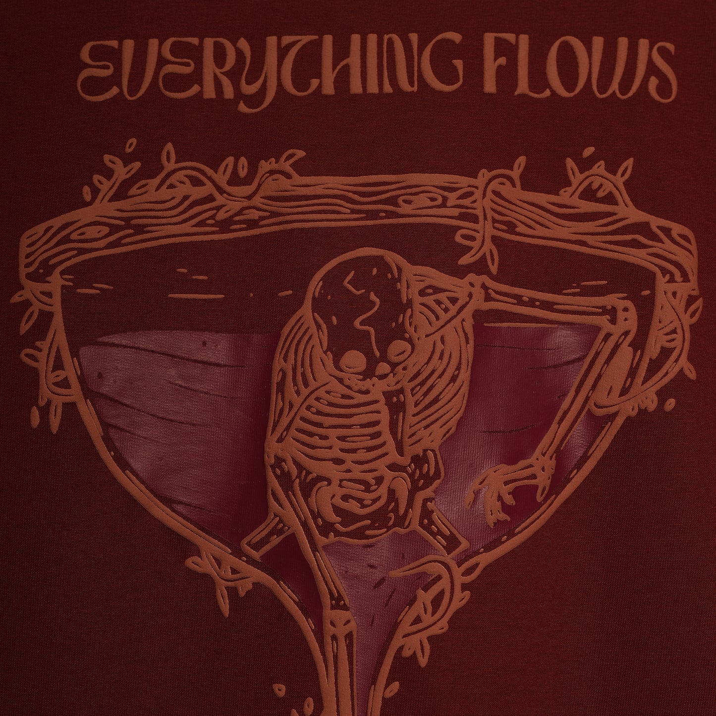 MAROON HOURGLASS T-SHIRT