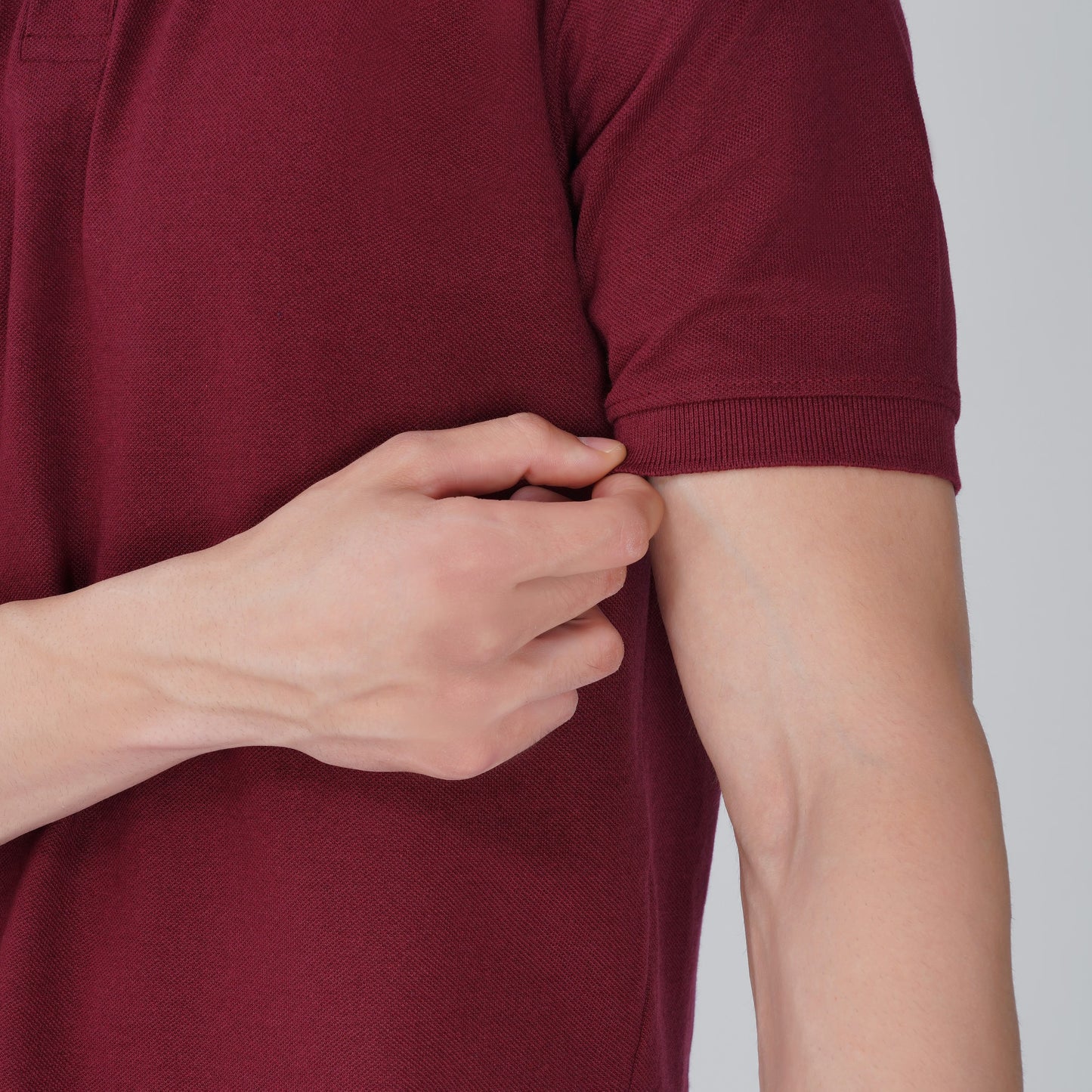 FORMIQ™  STRUCTURED MAROON POLO