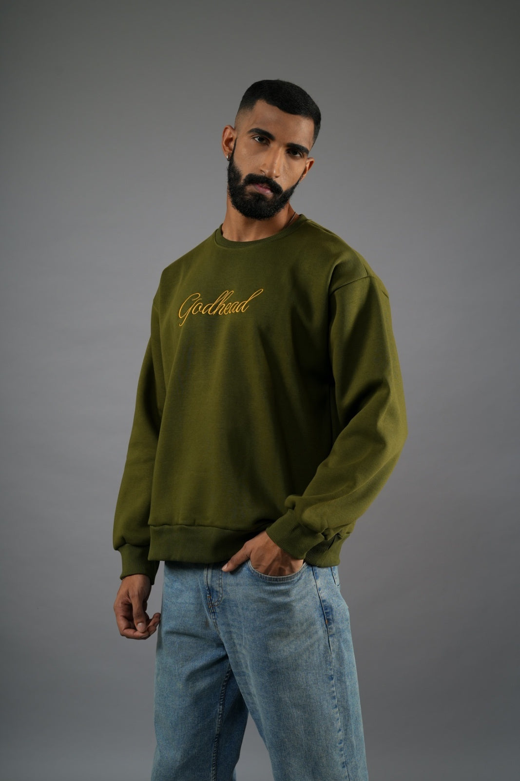 GREEN GOD CREWNECK SWEATSHIRT