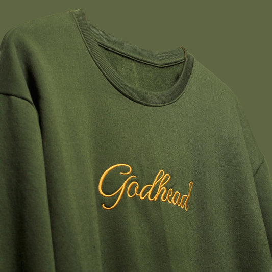 GREEN GOD CREWNECK SWEATSHIRT