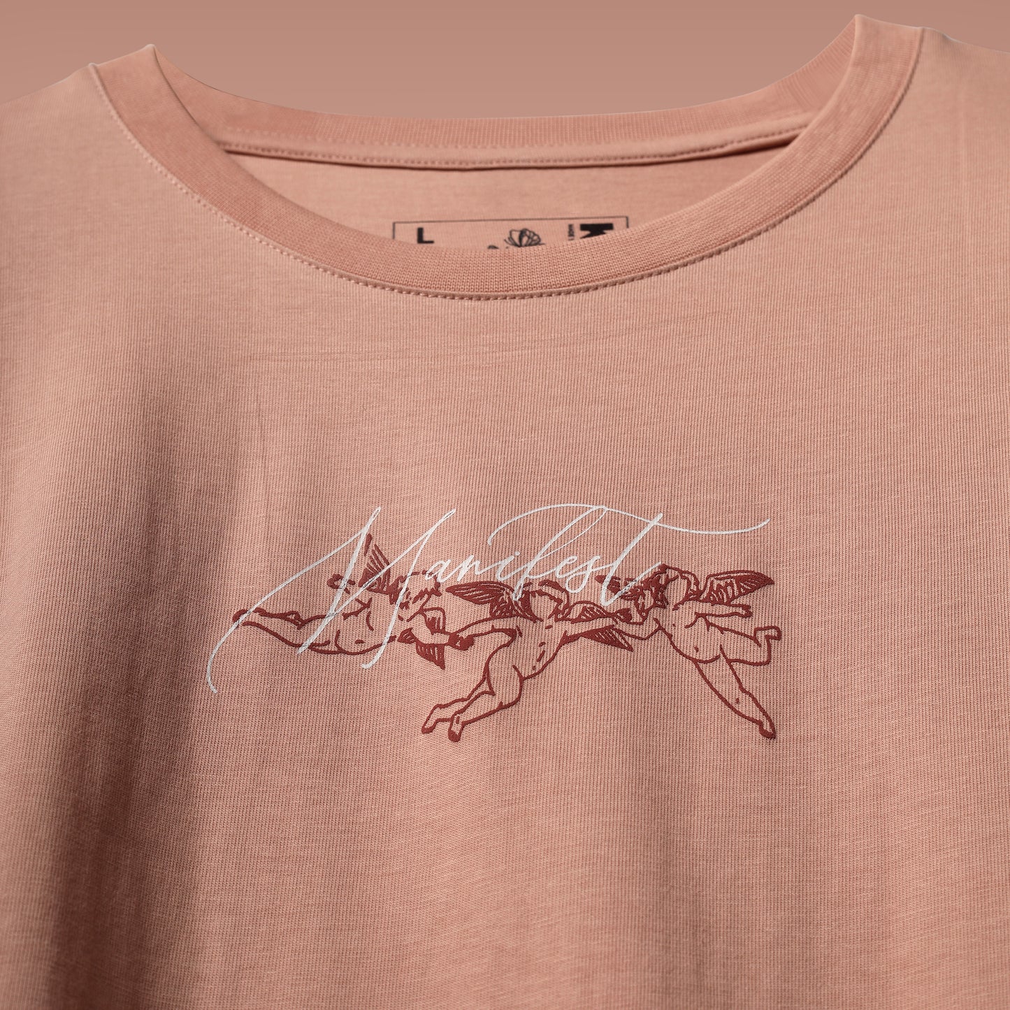 DUST PINK MANIFEST T-SHIRT