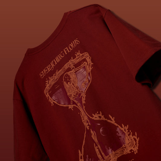 MAROON HOURGLASS T-SHIRT