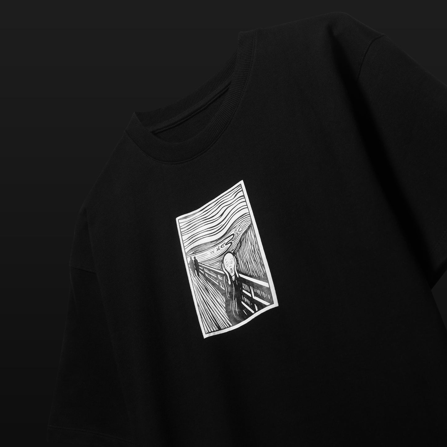 BLACK SCREAM T-SHIRT