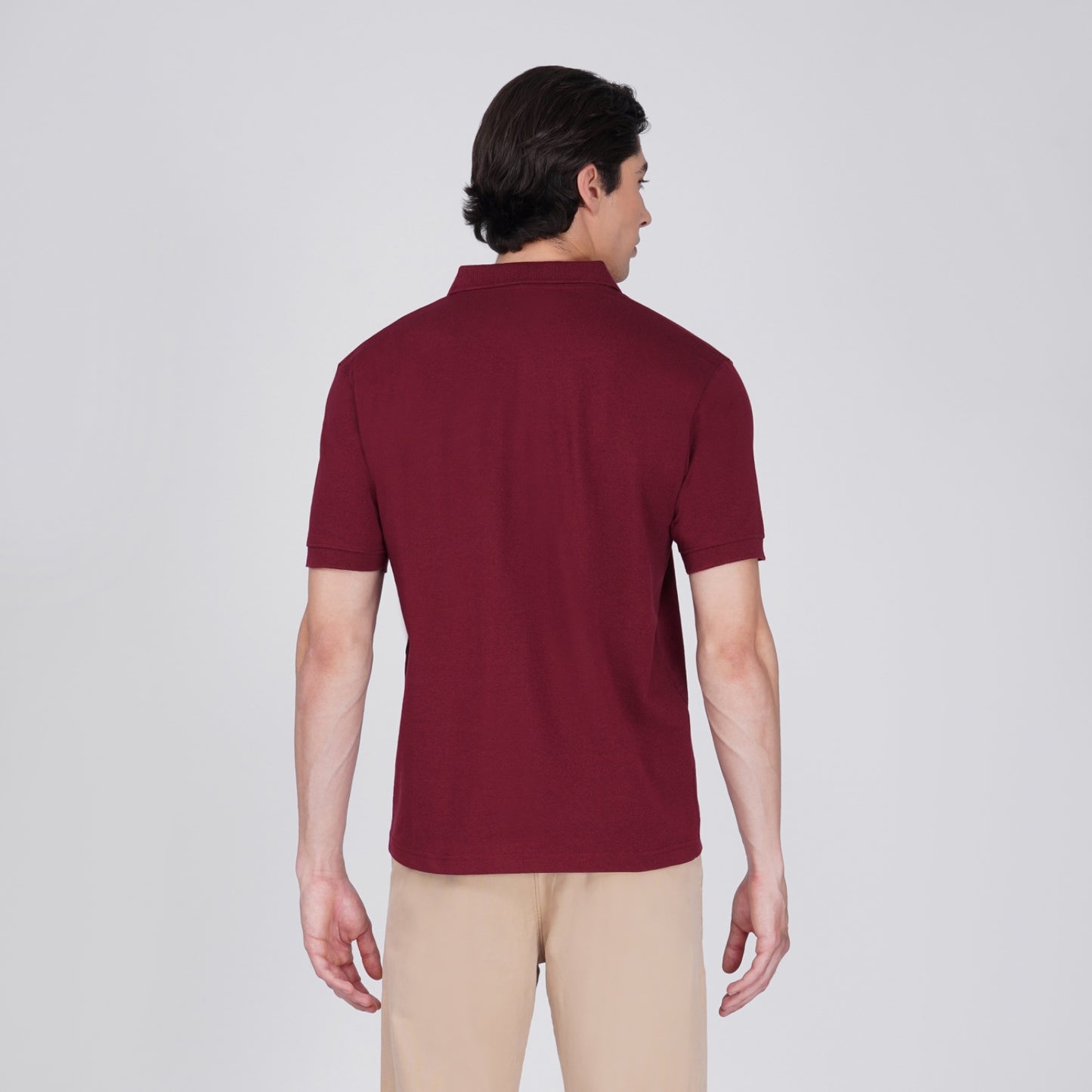 FORMIQ™  STRUCTURED MAROON POLO