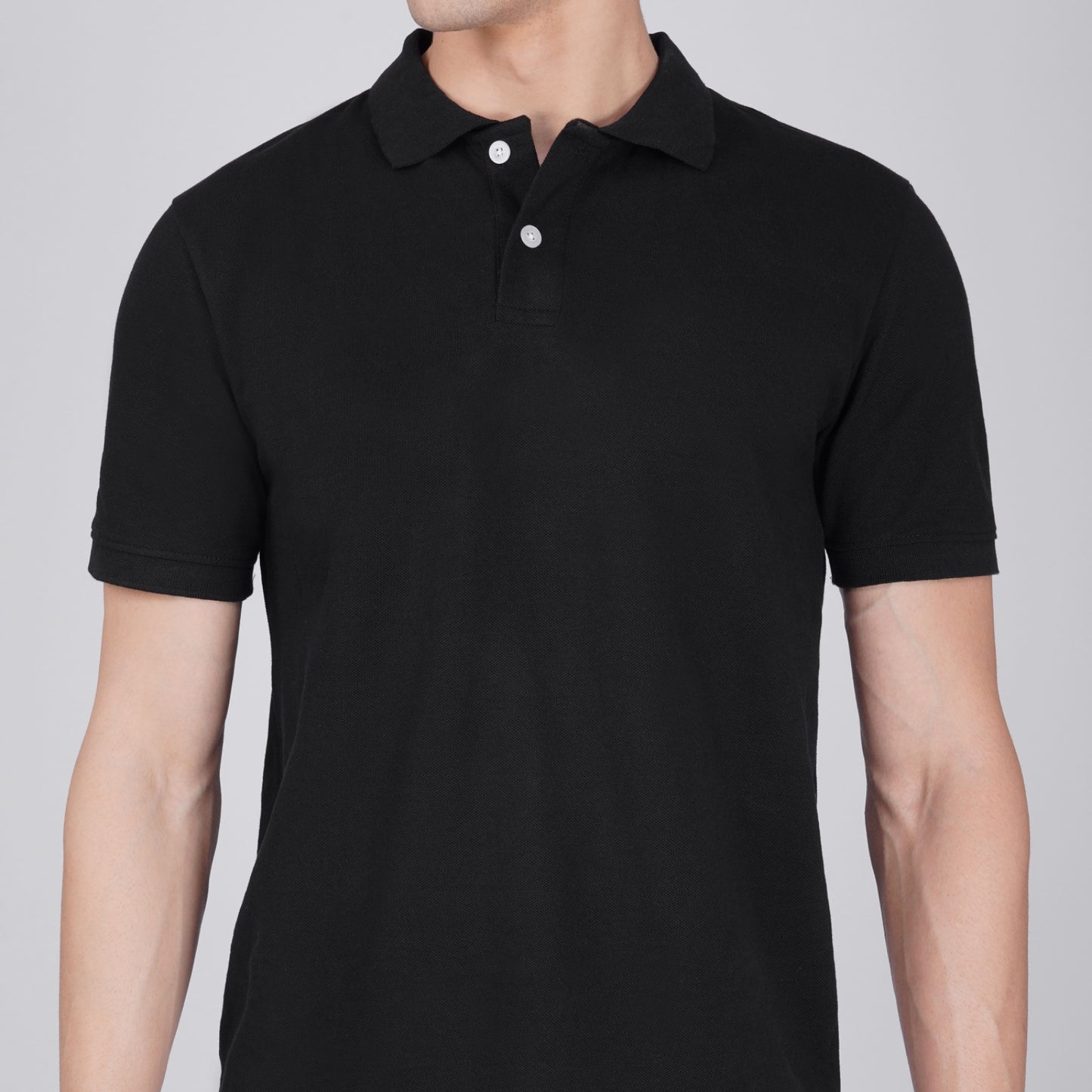 FORMIQ™ STRUCTURED BLACK POLO