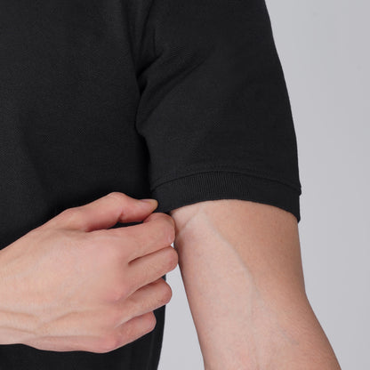 FORMIQ™ STRUCTURED BLACK POLO