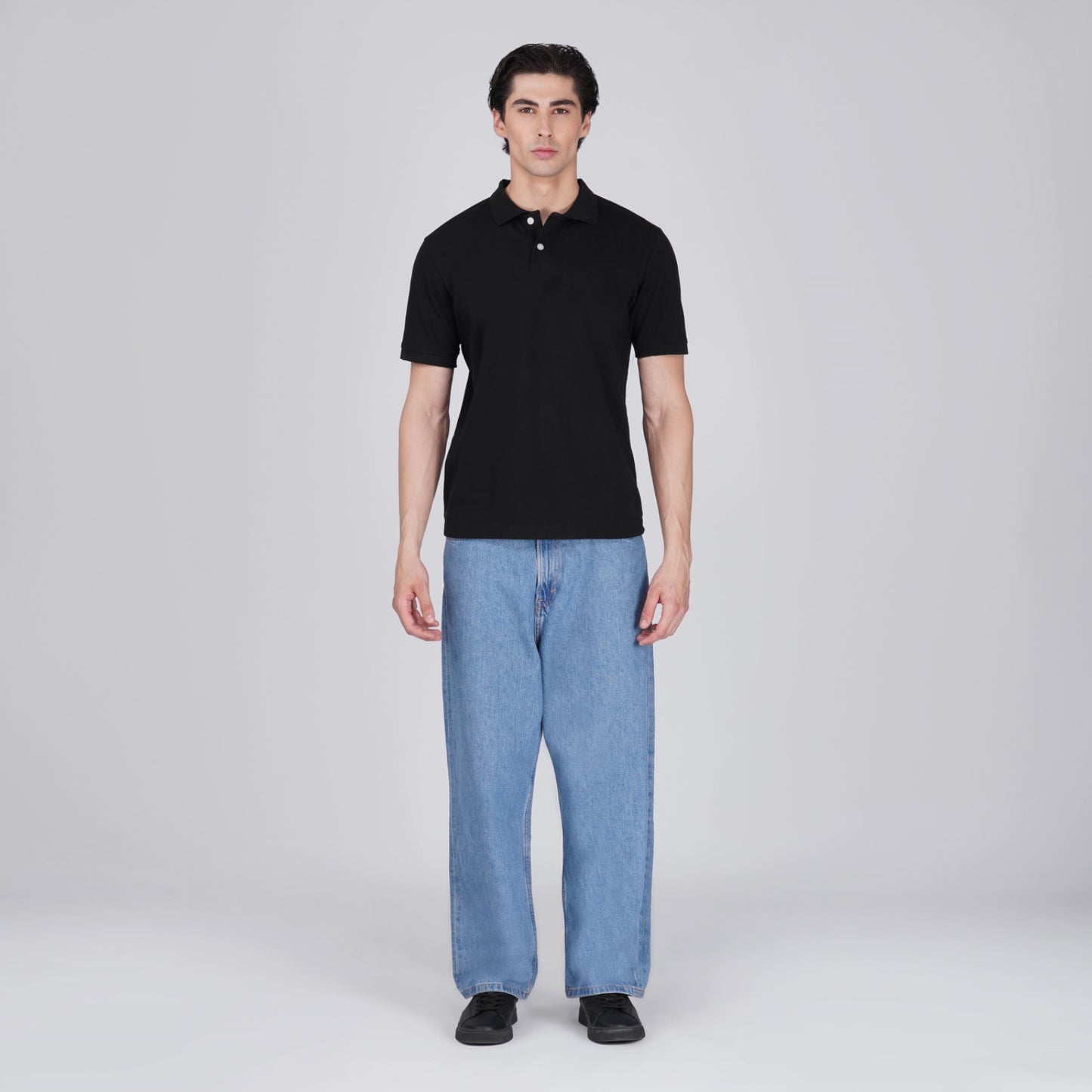 FORMIQ™ STRUCTURED BLACK POLO