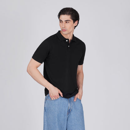 FORMIQ™ STRUCTURED BLACK POLO