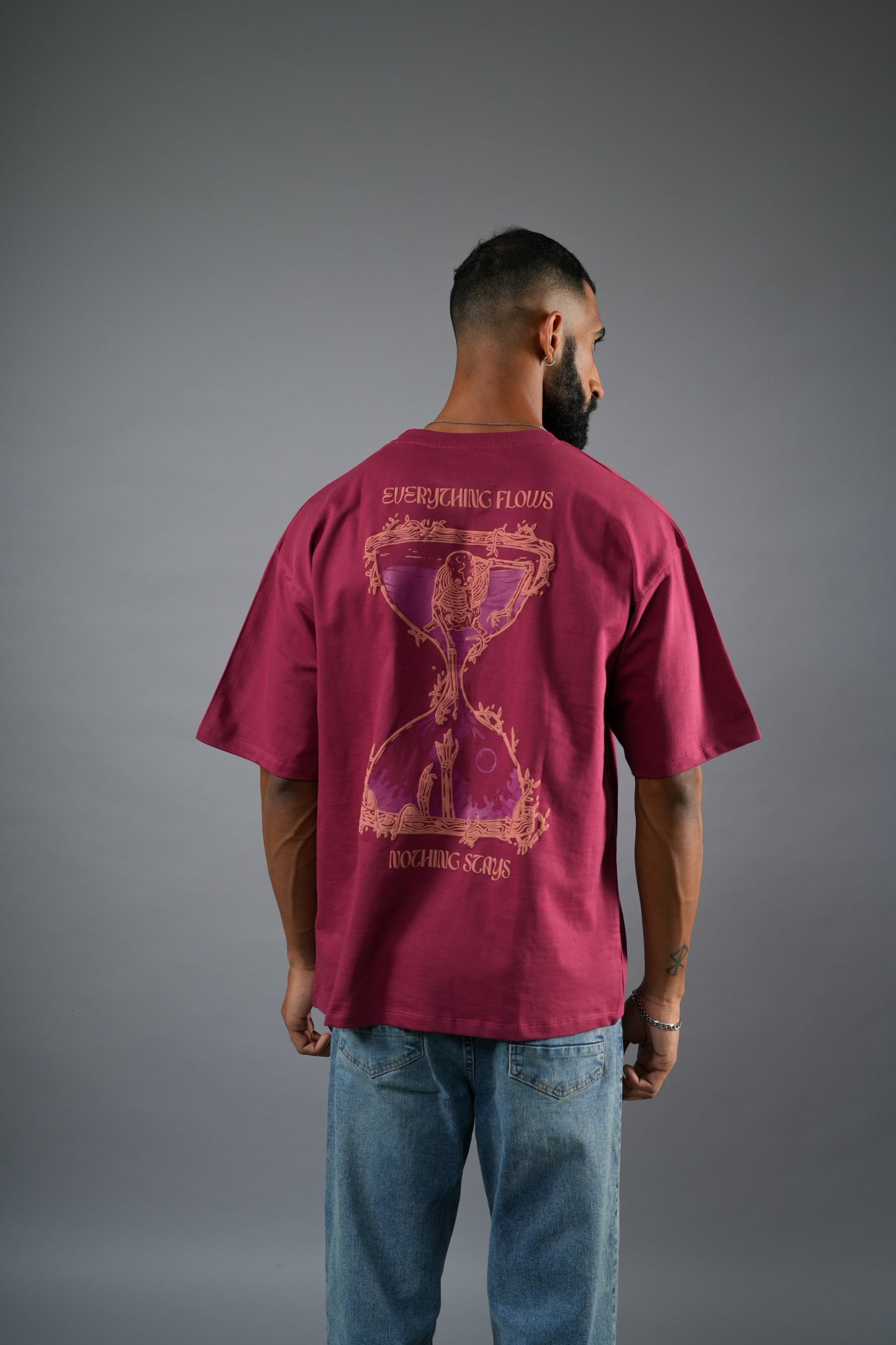 MAROON HOURGLASS T-SHIRT