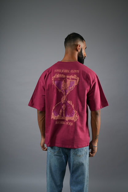 MAROON HOURGLASS T-SHIRT