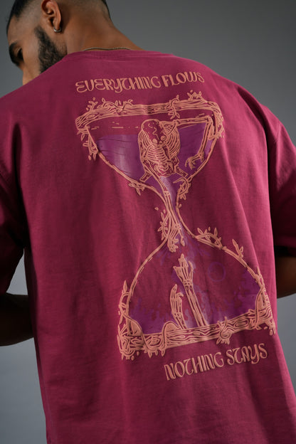 MAROON HOURGLASS T-SHIRT