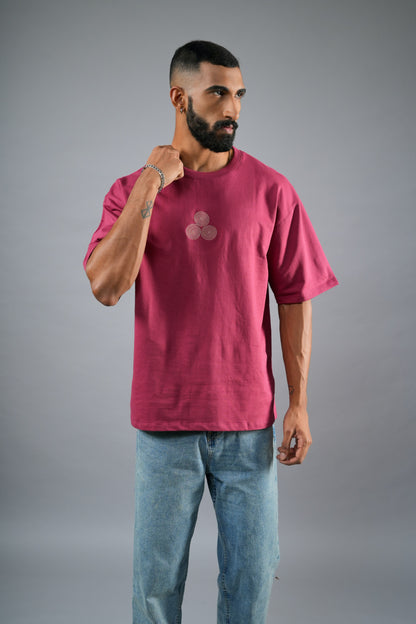 MAROON HOURGLASS T-SHIRT